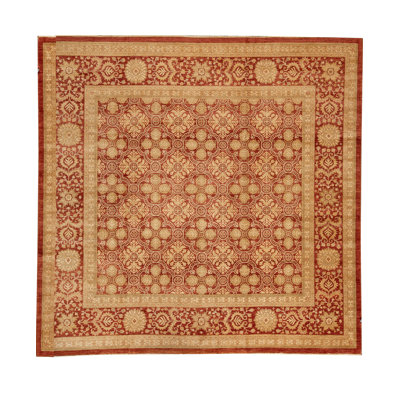 Sultanabad Wool Oriental Area Rug in Rust