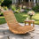 Chaise berçante en bois massif Colicia