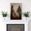 Impression sur toile de paysage de forêt de pin sépia - décor de paysage naturel pour le salon ou le couloir