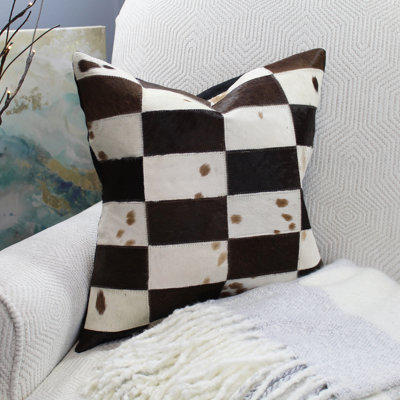 Geometric Feather Throw Pillow