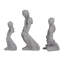 Ensemble de 3 sculptures en polystone Fiorelli-7567904