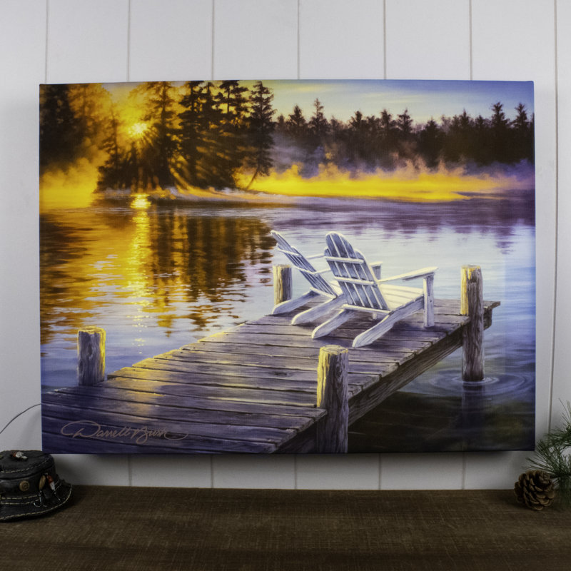 «Magic Morning», art mural entièrement éclairé à DEL 18 x 24