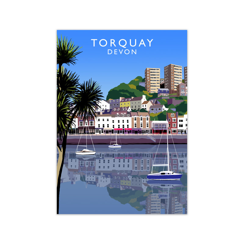 Torquay Devon by Richard O'Neill - Print, Unframed, 84.1cm H x 59.4cm W x 3cm D