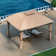 12 pi. L 10 pi. D Pavillon de jardin en acier