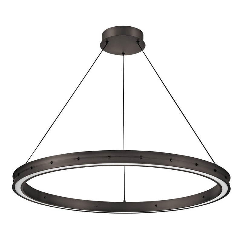 ALTHEA Chandelier, Satin Black, 22.25" H x 26" W x 26" D