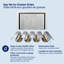 Hauslane 30" Stainless Steel 450 CFM Convertible Wall Range Hood with Baffle Filter