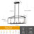 5 - Light Dimmable Kitchen Island Square / Rectangle Chandelier-1809068610-1778376140