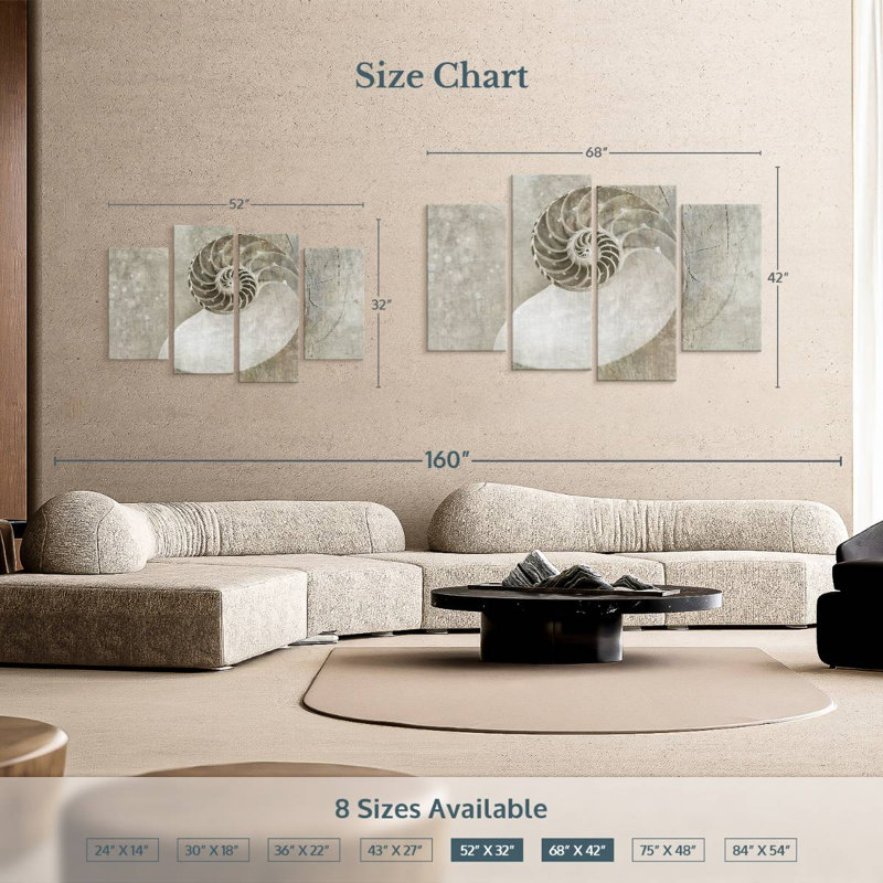 Spiral Seashell, 42'' H x 68'' W