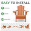 Chaise Adirondack pliante en PEHD Wolak avec porte-gobelet double-586590632