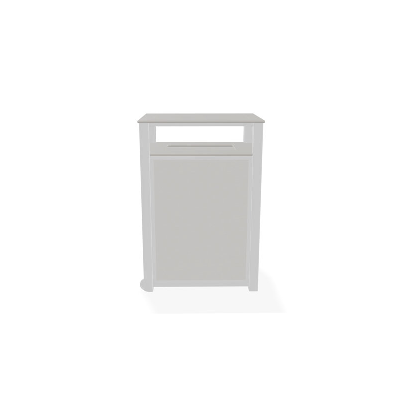 30 Gallons Trash Can, White