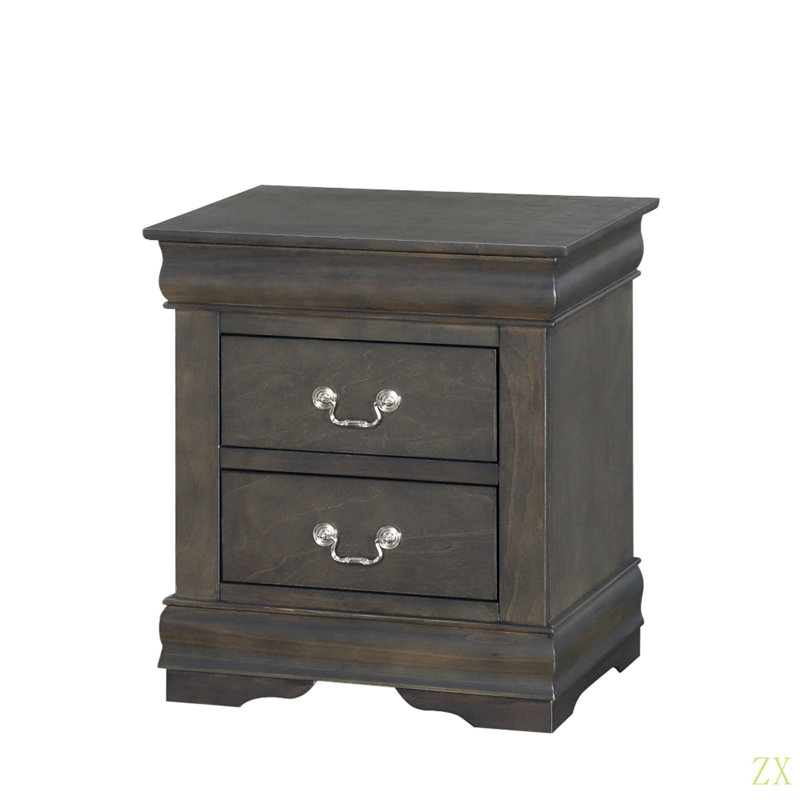 Table de chevet Louis Philippe, Gris