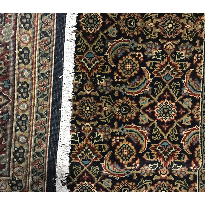 Wool Oriental Area Rug, Rectangle 9'2" x 12'