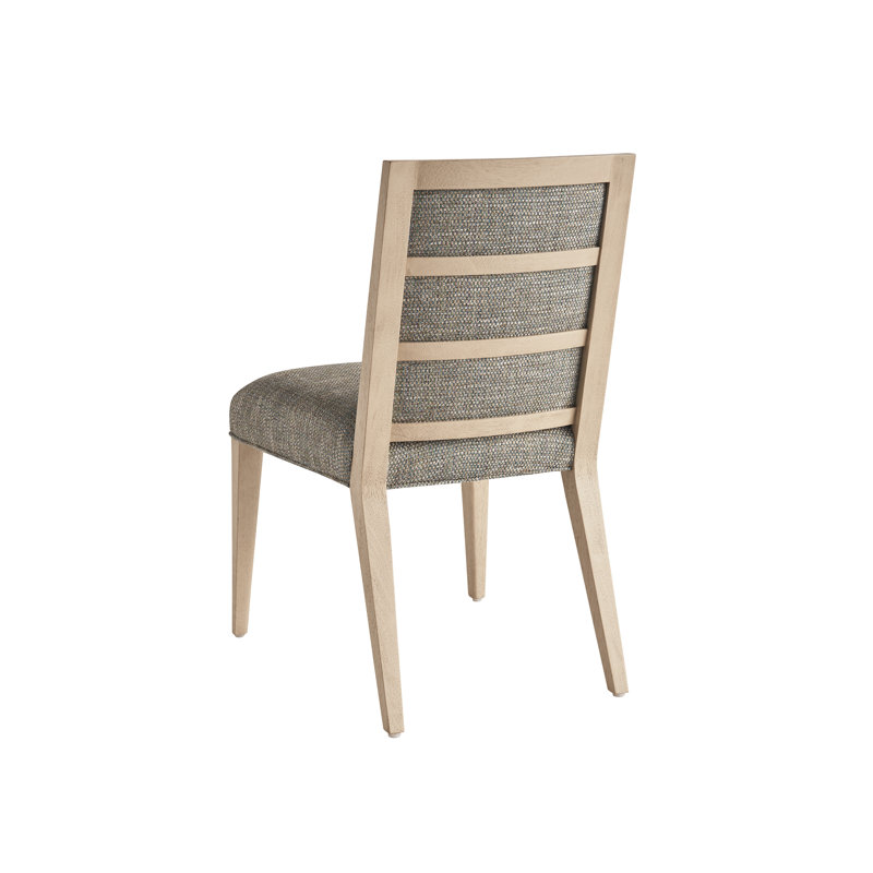 Sunset Key Nicholas Upholstered Back Side Chair, Green/Gray/Brown Polyester