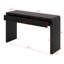 Rustic Console Table With Fluted Drawer Front, Entryway Table-1133965550
