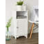 Armoire de rangement Nantucket | Coffre de salle de bain blanc