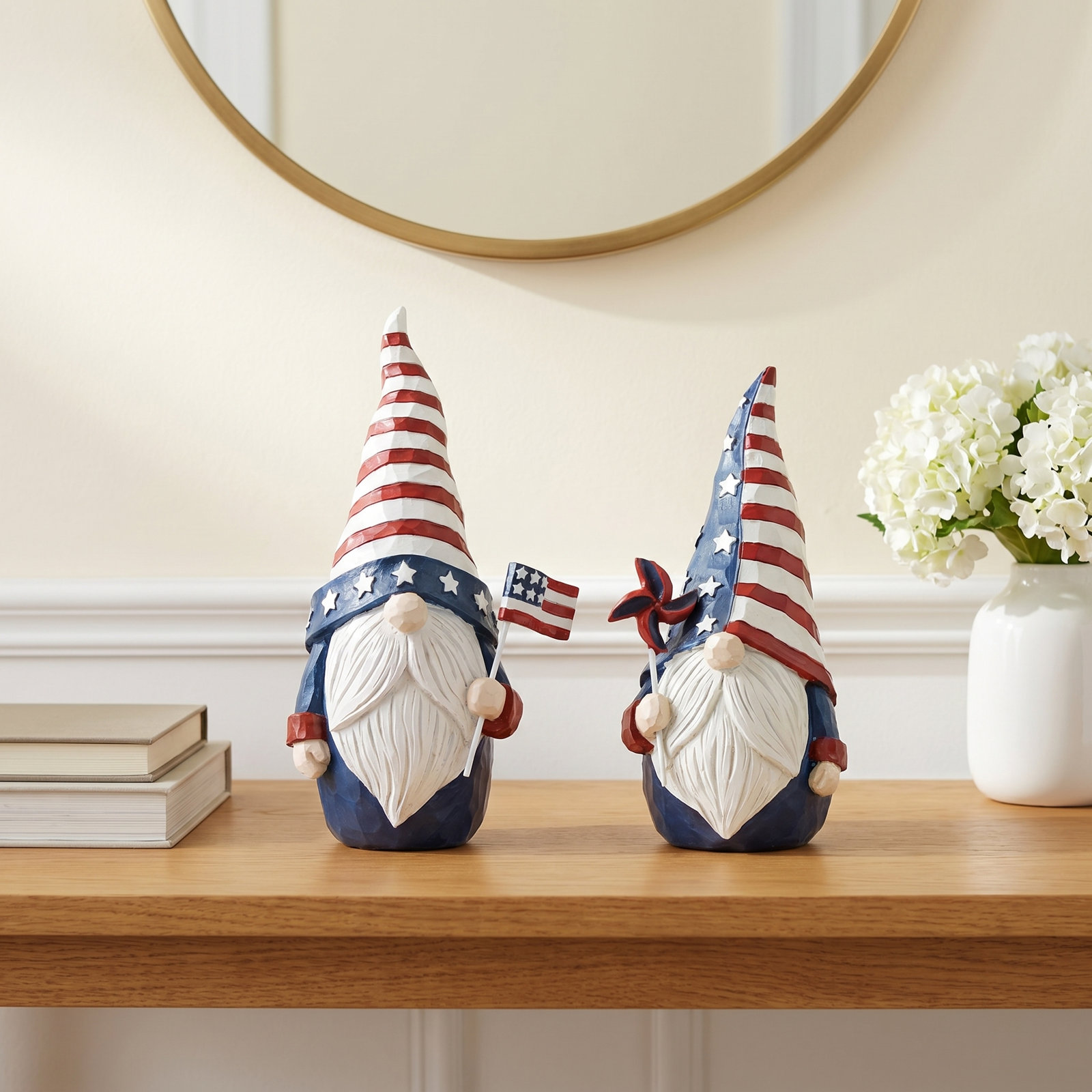 Americana Patriotic Gnome Figurines