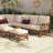 Direnzo 98'' W PVC Wicker L-Shaped Patio Sectional with Cushions