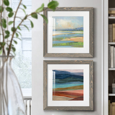 " Pastel Coast " 2 - Pieces Painting Print