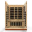 Sauna infrarouge FAR à 3 places compatible avec Bluetooth dynamique à infrarouge pour l'intérieur