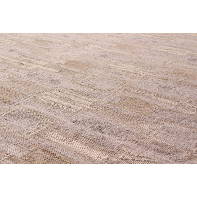 Wool Geometric Area Rug, Rectangle 5' x 8'