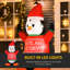 Décoration de Noël gonflable de 6 pi - en tenue, lumières vives, tenue de fête gonflable, eau brillante à DEL