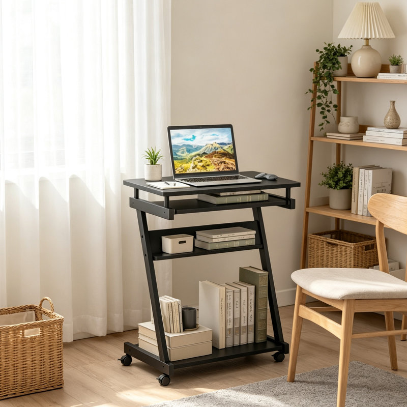 Steel Computer Desk, Black