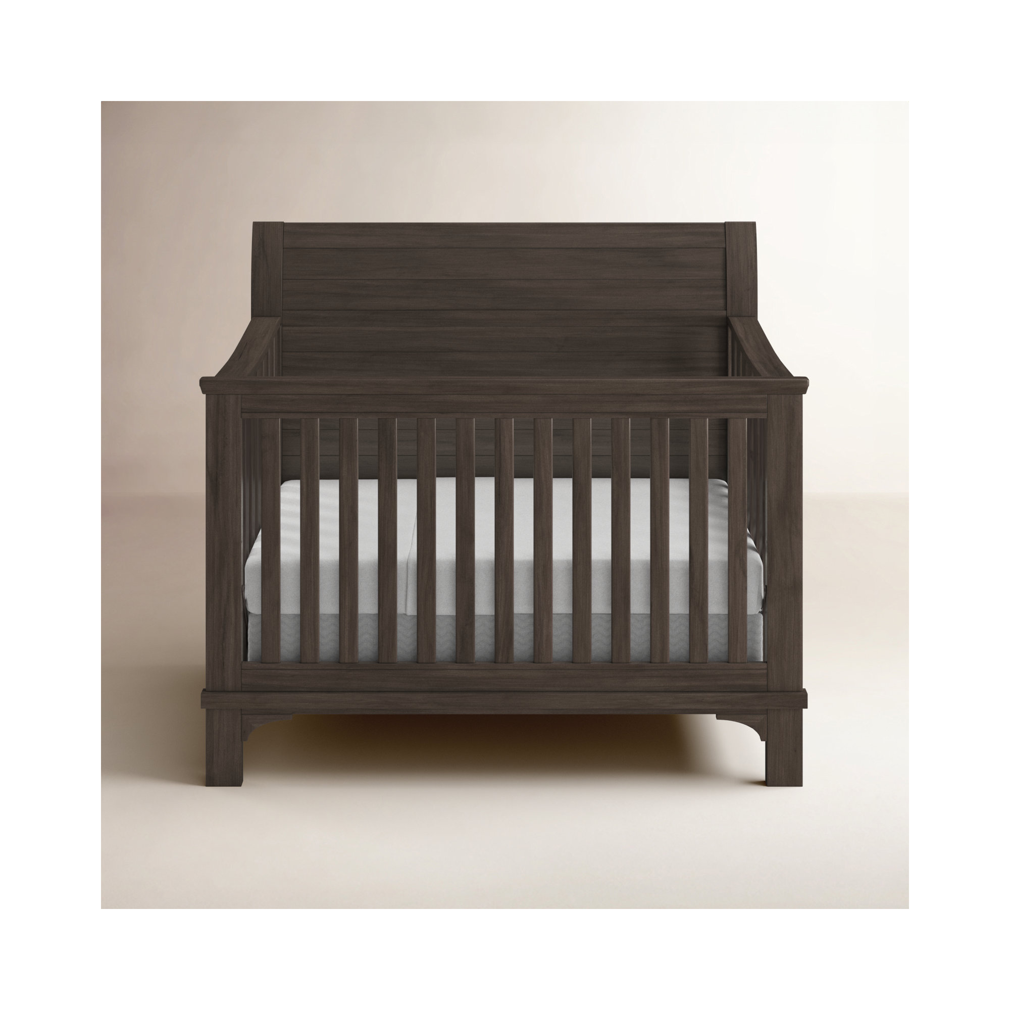 Mabank 3 -in-1 Convertible Crib, River Rock Brown