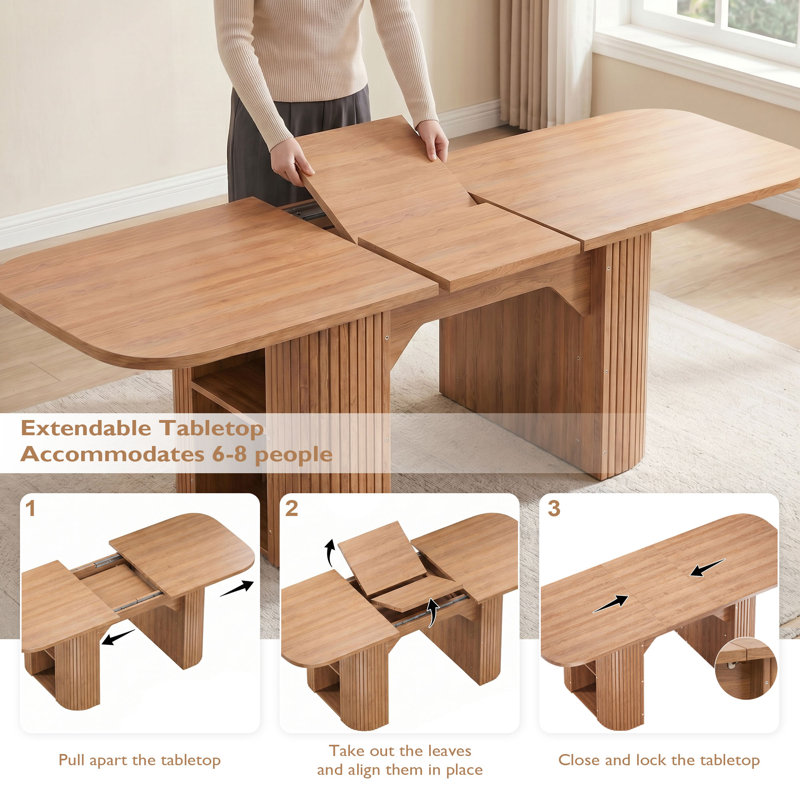 Dining Table, 75cm H x 200cm W x 80cm D