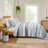 3-Piece King/Cal King Quilt Set,Aqua