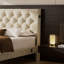 Upholstered Bed Frame with Diamond Button Tufted Headboard-1491723740-1491723743