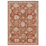 Southwestern Hand-Knotted Wool Rust / Grey Area Rug
