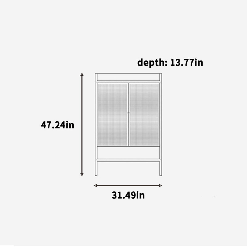 20 Pair Shoe Storage Cabinet, Brown