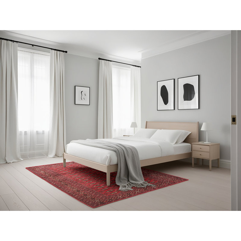 Tapis rouge à motif sud-ouest, Rectangle 5 pi x 7 pi