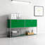 Armoire de rangement modulaire en métal avec tablettes réglables-123176085
