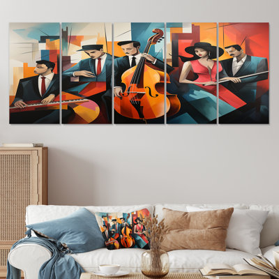 Lesdain - Ensemble 5 pièces d'art mural
