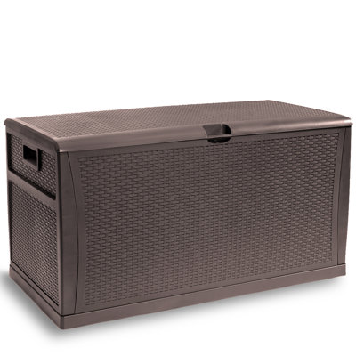 Boîte de rangement extérieure en plastique 120 gallons