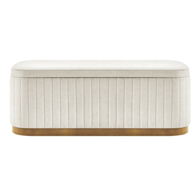 Lavli Fabric Storage Bench