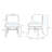 Strine Velvet And Leatherette Side Chair Dining Chair-103793053