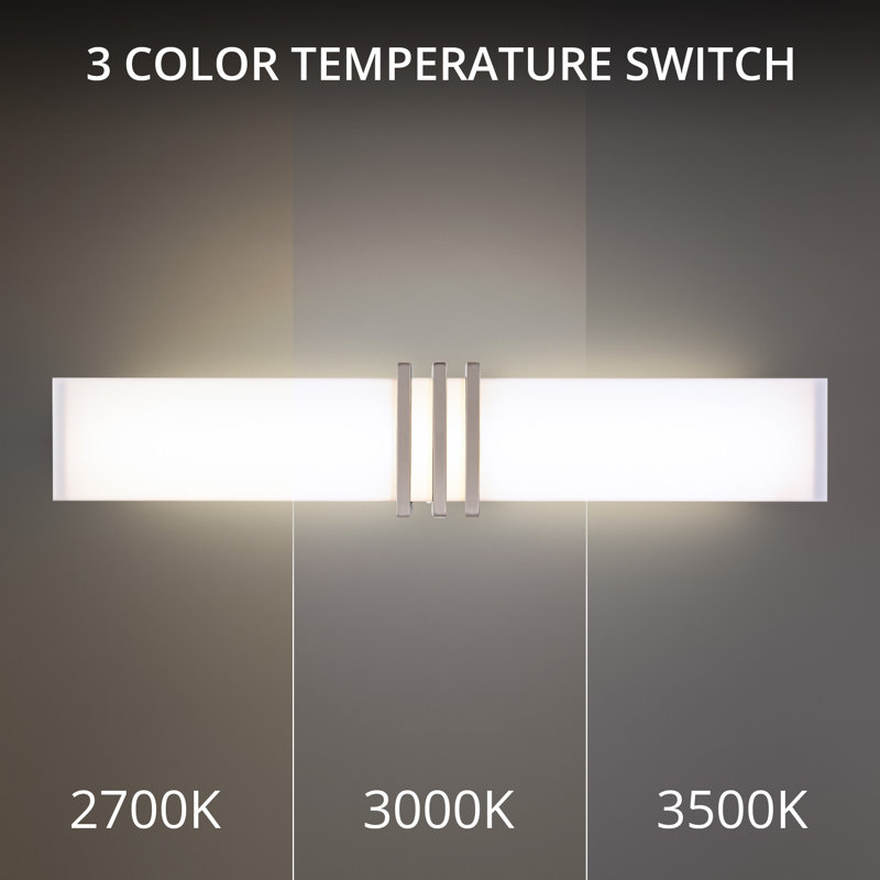 Minibar 1 - Light LED Bath Bar, Brushed Nickel