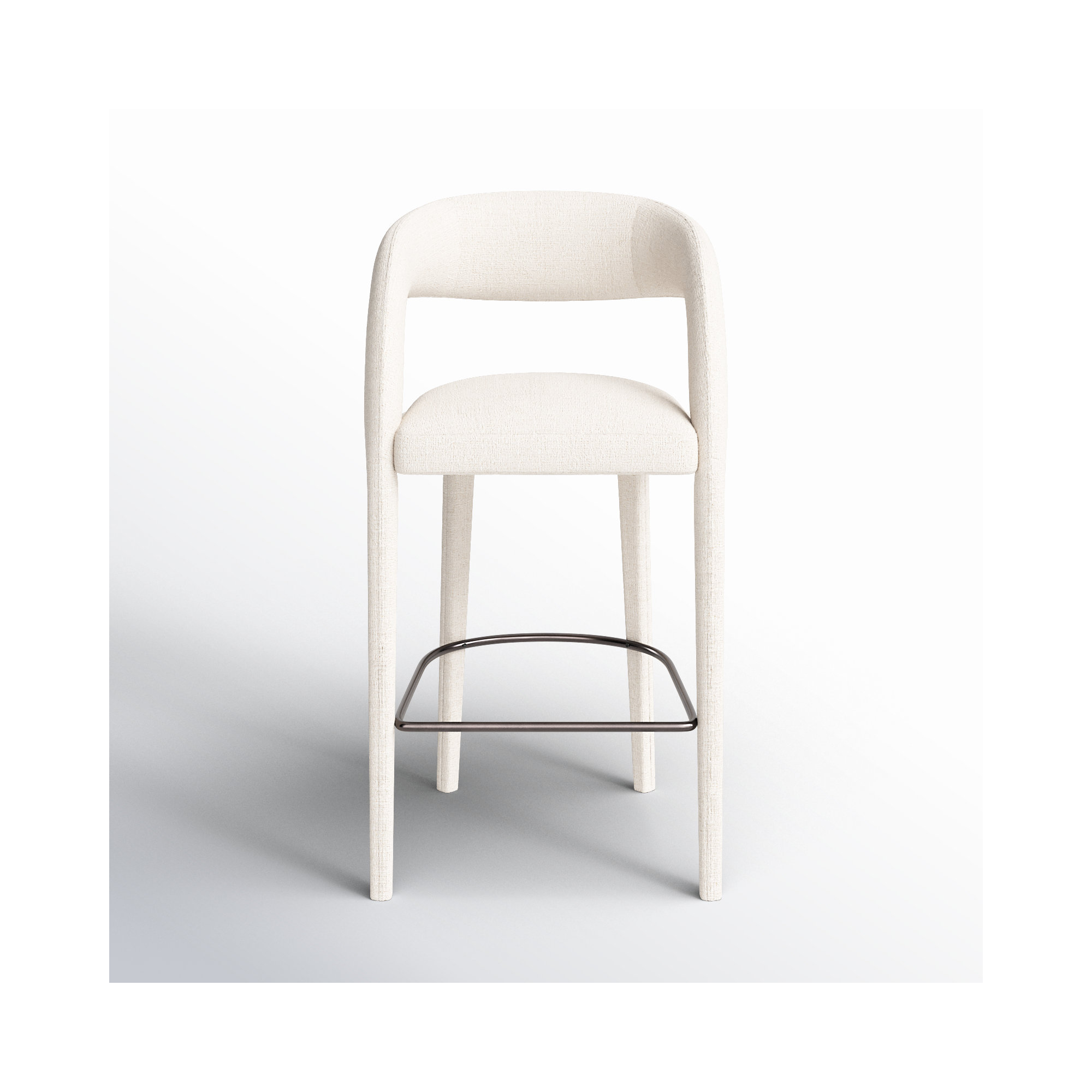 Geoffrey Counter & Bar Stool, Bar Stool (30.51" Seat Height), Omari Natural/Polyester Blend