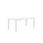 Ensemble repas et salon d'extérieur 9 pièces Aynura - Mobilier de patio en aluminium thermolaqué blanc avec table de salle à manger de 71 po, chaises empilables et chaises longues inclinables - Blanc-934142479