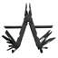 SOG Powerlock Stainless Steel Folding Knife 18 Tool Multi Tool Pliers, Black
