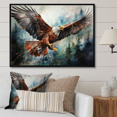 Native Art Spirit Of Eagle - Native American Art Canvas Print