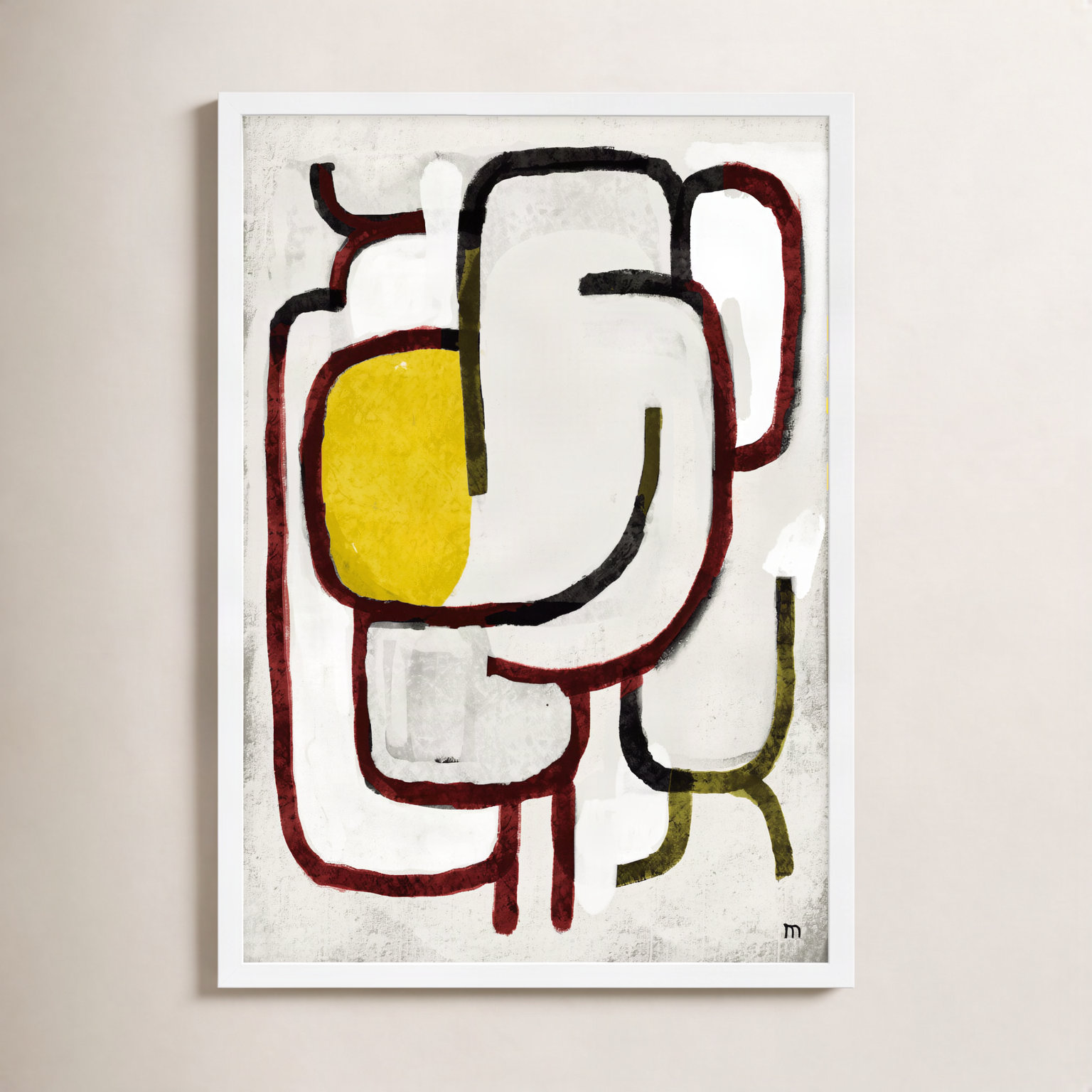 Lost In The Woods by Studiom, 25" H x 17.5" W x 1.25" D, White