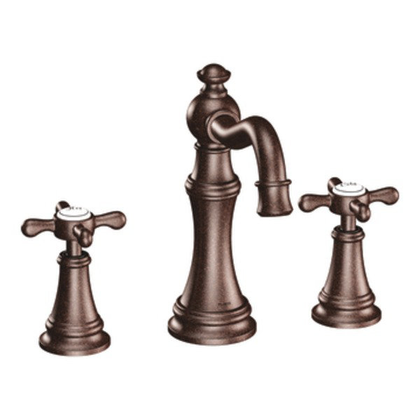 Weymouth Widespread Bathroom Faucet with Drain Assembly, Oil Rubbed Bronze
