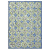 Hand Hooked Wool Geometric Area Rug