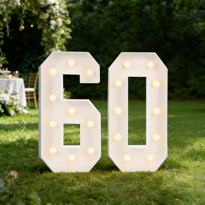 Light Up Numbers For Birthday Decorations