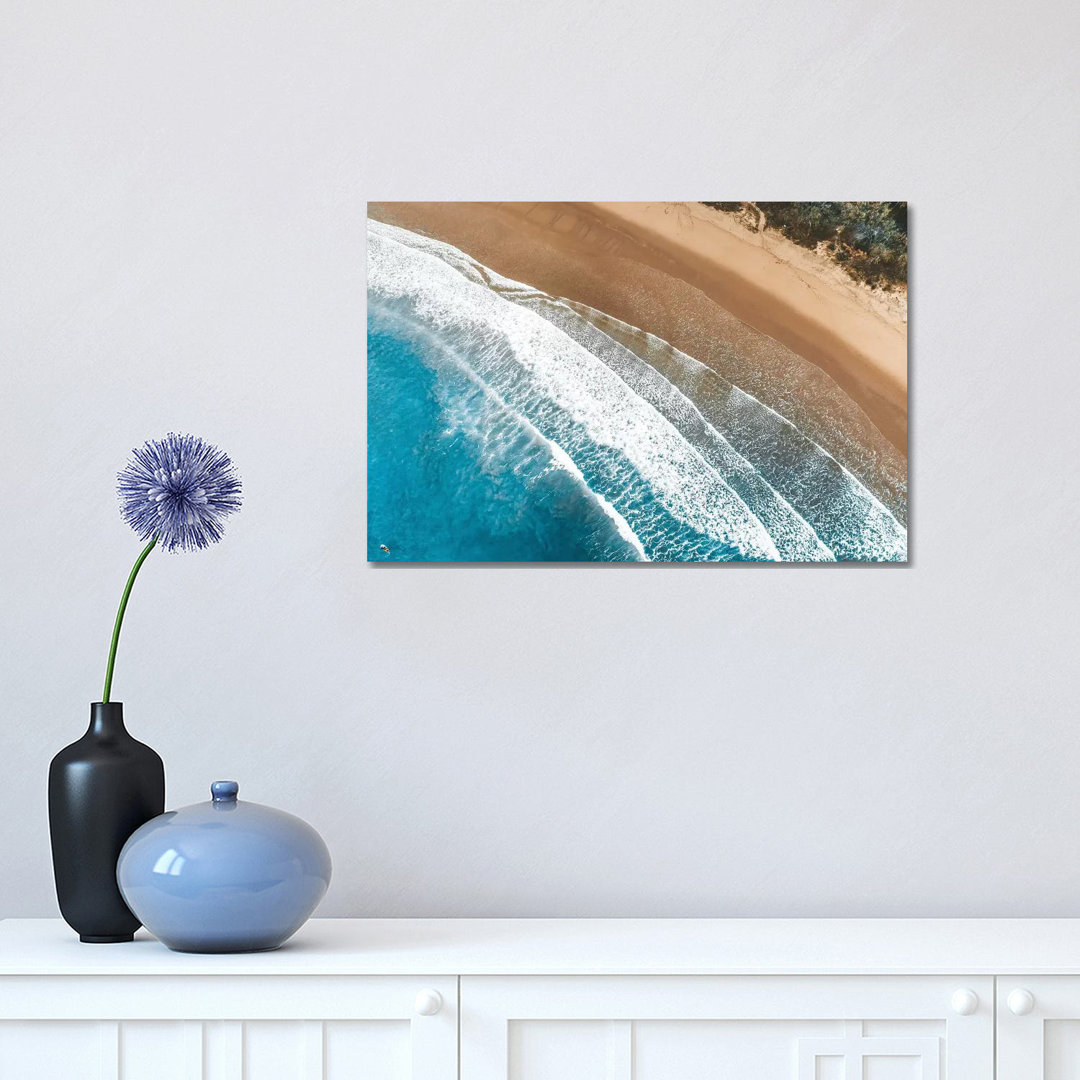 Coastal Waves Aerial by James Vodicka - Wrapped Canvas Gallery-Wrapped Canvas Giclée