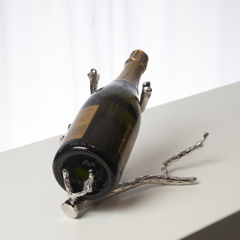 Twig Wine Bottle Holder, Nickel