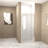 Shower Door  - Brushed Nickel Aluminum Frame Material, Half Frame,1/4"(6Mm) Tempered Glass Explosion Proof Film-124402386